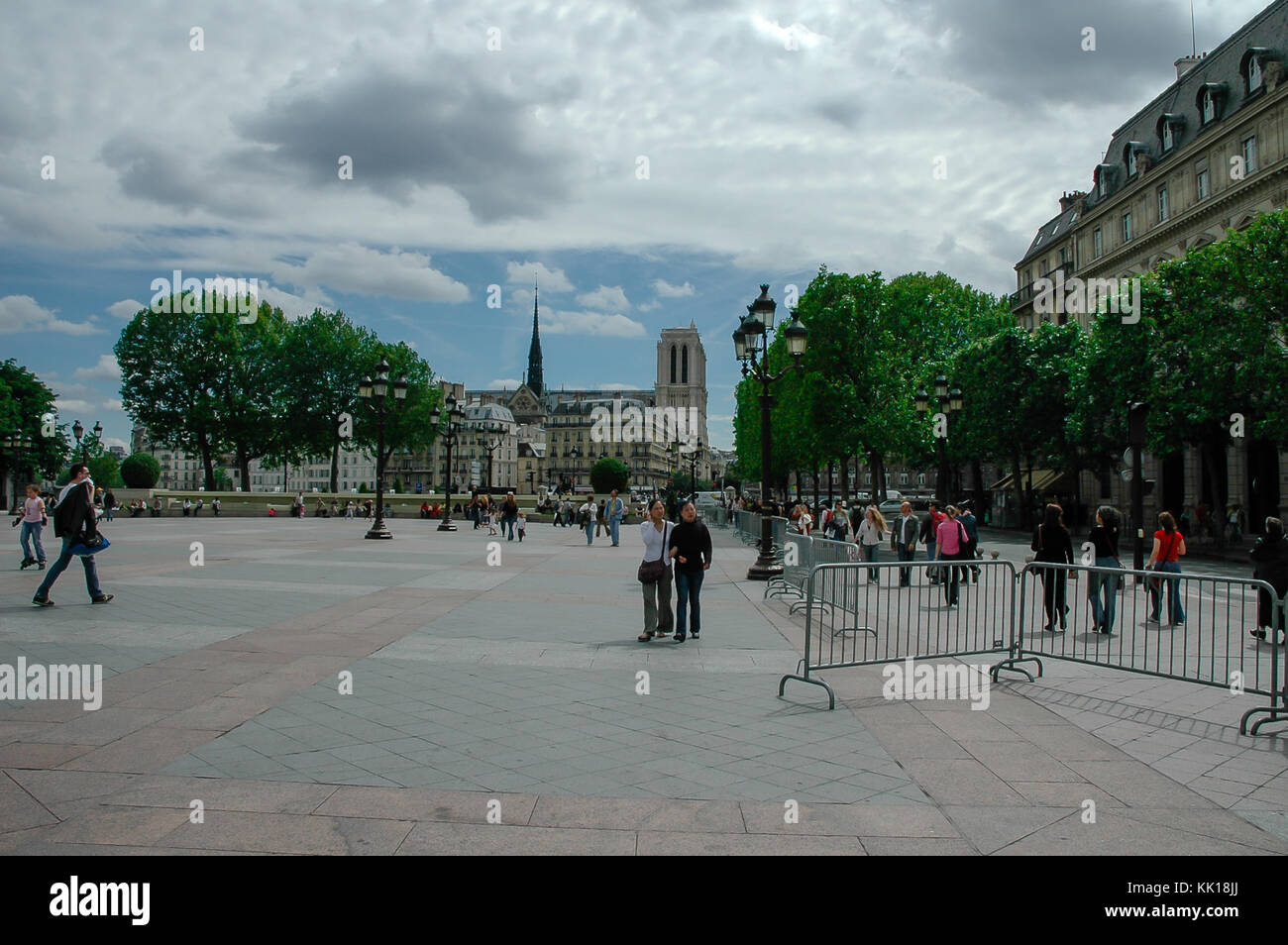 Courtyard of the Hotel de Ville building housing Paris`s local administration and Mayor of Paris Stock Photo